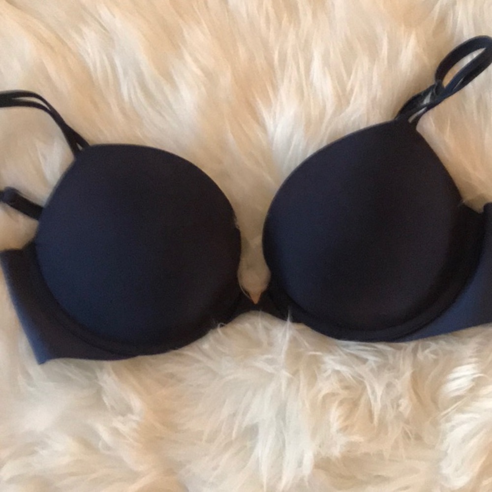 Push-up Sexy Illusions Bra - Satin blue
